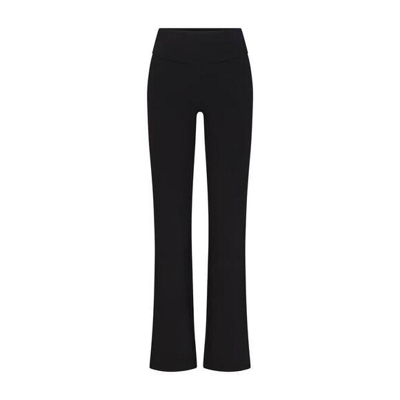 SKIMS Outdoor Basics Pants Foldover Bootcut Leggings Washed Onyx Black NWT 3X - Picture 2 of 9